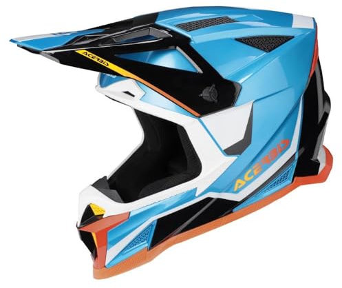 Acerbis T711 (CE) 22.06 Cross-Helm, Blau/Weiß, Größe M (57-58 cm)