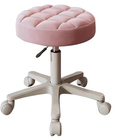PZEOB luxuriös Bürostühle Ergonomischer Bürostuhl, höhenverstellbarer Schreibtischstuhl mit Lordosenstütze, drehbarer Computerstuhl, runde Stühle mit Rollen Komfortabel