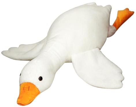 Plüsch-Schwan für Kinder – Gans aus Plüsch, Gans aus Plüsch | Weiches und kuscheliges Gänse-Plüschtier, Kuschelkissen als Geschenk, superweiches Kuschelkissen für Kinder