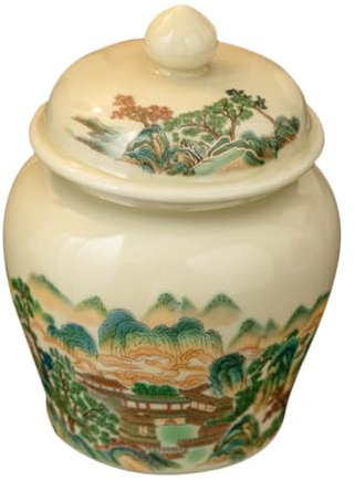 ABOOFAN Keramikdose Für Losen Tee Luftdicht Mit Deckel Für Teeblätter Kaffee Und Lebensmittel Dekorative Aufbewahrungsbox Retro-küchenbehälter