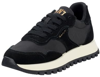 GANT FOOTWEAR Damen CAFFAY Sneaker, Schwarz, 38 EU