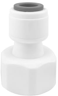 Qrity 1 PCS RO Water Filter Fitting, 5/8 Female Thread to 5/16 Straight Quick Connect, Water Filter Plumbing Fitting
