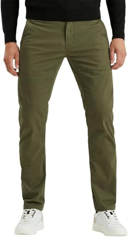 PME Legend Herren Chinohose American Classic Chino - Relaxed Fit - Blau Beige Grün