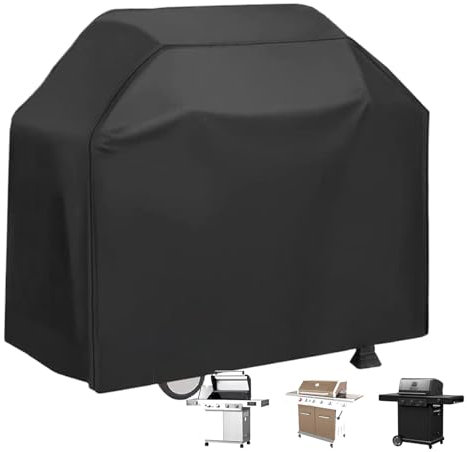 Cubierta para parrilla – Protector de carrito de barbacoa impermeable anti-UV de 57 pulgadas | Cubierta de equipo de cocina al aire libre para patio trasero, camping, picnic, patio, parrillas de