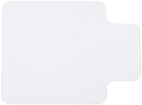 HOMCOM Bodenschutzmatte 90 x 120 cm Bürostuhl Unterlage in Transparent, Kratzfest Stuhlunterlage, Bodenmatte für Hartböden