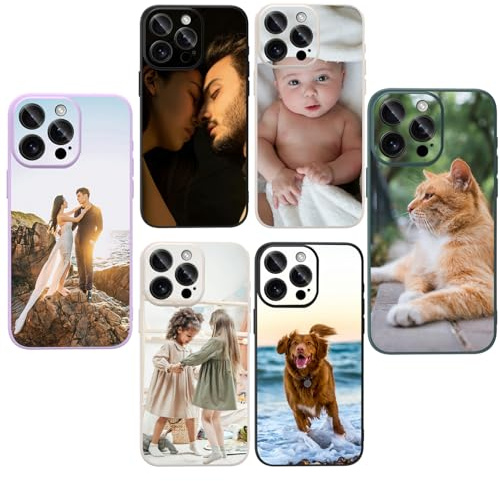 XINYEXIN Custom Case for iPhone 13, Personalised Soft Silicone Phone Cover with Your Own Photo or Design, Flexible & Shockproof, Create Unique Gift - DIY