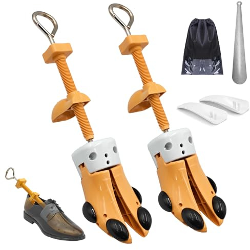 UHIAGREE Schuhspanner Damen & Herren, 4-Wege Schuhdehner Schuhweiter für Länge & Breite, Verstellbarer Schuhstrecker für enge Schuhe