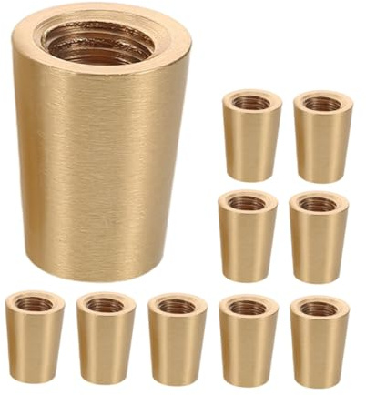 HOMSFOU 10 Stück Teiliges Messing Füße für Schneidebretter und Serviertabletts Konische Messing Tischbeine Kratzfeste Schutzpads Langlebige Möbelbeschläge für Schneidebrettständer und
