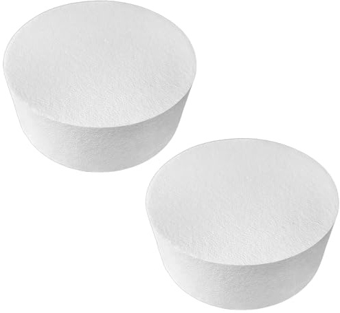 Styrofoam Circles 8 in, 2 Pcs White Foam Discs 20.3 Cm, Round Dummy Cakes for DIY Decorating, Crafts for Weddings Birthdays Parties