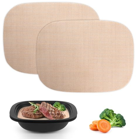 mobumeia Dauerbackfolie für Thermomix TM7 Varoma 2 Stück, Silikon Backpapier Wiederverwendbar, Zubehör für TM7 Varoma, Backunterlage Hitzebeständig & Antihaftbeschichtet