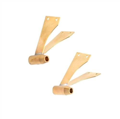 MKVAXR 2 pièces support d'arbre d'hélice en laiton de jambe d'essieu à Double bras diamètre intérieur 4mm Flexible bricolage faites la main, for bateau RC Arbre d'entraînement d'hélice marine