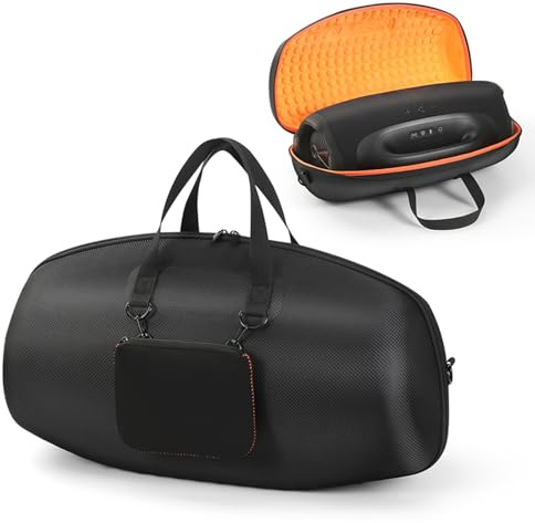 SZZCNOX Hartschalen-Reiseetui für JBL Boombox 4, tragbarer, wasserdichter Lautsprecher, Tragetasche, Aufbewahrungsbox mit Schultergurt, kompatibel mit JBL Boombox 3/Boombox 2 Bluetooth-Lautsprecher