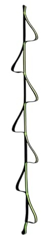 Escalera de cuerda para barcos - Ayuda de escalada de 5 niveles con antideslizante y cerradura, escalera portátil para embarcaciones hinchables, kayaks y canoas, accesorios resistentes para