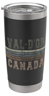 Retro Val-d'Or Kanada Doppelwandiger Edelstahl-Thermobecher
