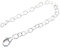10cm 4inch apx sterling silver extension chain & lobster clip .925 x1