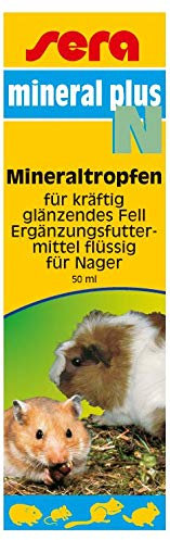 sera mineral plus N 50 ml - Mineraltropfen für kräftig glänzendes Fell bei Nagern