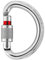 Petzl Erwachsene Karabiner Verticality, silber/orange, 22mm, M37 SL