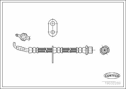 Corteco 19032289 Bremsschlauch vorne links
