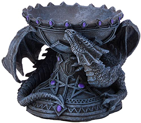 Nemesis Now, Anne Stokes Kristallkugelhalter, 18 cm, Kunstharz, Grau, Einheitsgröße