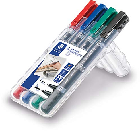 Staedtler Lumocolor Permanent Marker Duo Pack of 4aa