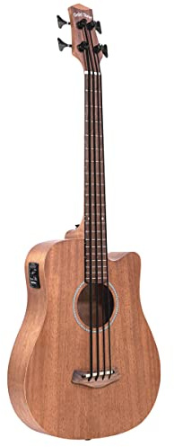 Gold Tone 6 Cuerdas Acústica-Eléctrica Bajo Guitarra, Derecha (M-BASS25/L)