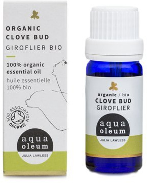 Aqua Oleum Organic Clove Bud Oil 10 ML (order 3 for trade outer)