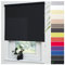 Liedeco® Rollo, Fenster Rollo, Kettenzug-Rollo / 102 x 240 cm (Breite x Höhe), Schwarz/lichtdurchlässig, Blickdicht/viele Farben, Größen und Typen/Breiten 60-200 cm/Variable Montage möglich