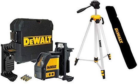 Dewalt DW088K Self Levelling Cross Line Laser Level Bracket Case + Tripod + Bag
