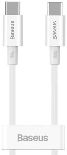 Baseus Typ-C – Typ-C Superior Kabel Quick Charge/Power Delivery/FCP 100W 5A 20V 1m Weiß (CATYS-B02)