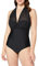 Curvy Kate Women's Wrapsody Swimsuit, Black (Black), 30FF