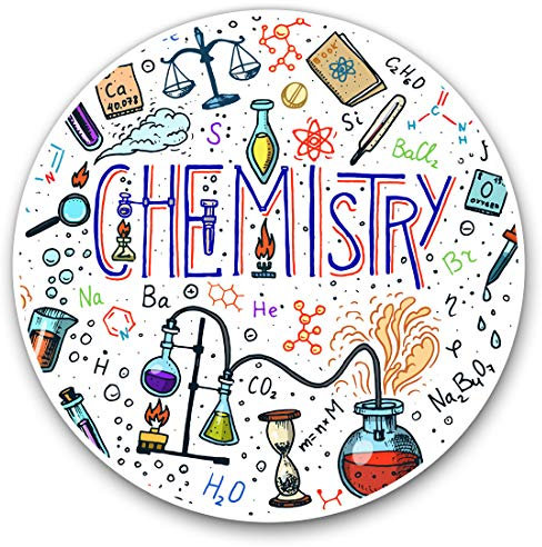 Vinyl Stickers (Set of 2) 7.5cm - Chemistry Science Art Teacher Uni #14791