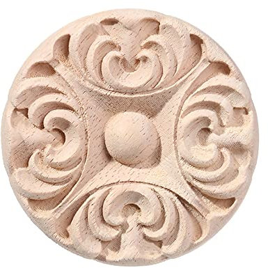 Natürliche Blumenholz Geschnitzte Holzfiguren Handwerk Ecke Appliques Rahmen Wandtür Einzigartige Möbel Holzschnitzerei Dekorativ,K,China