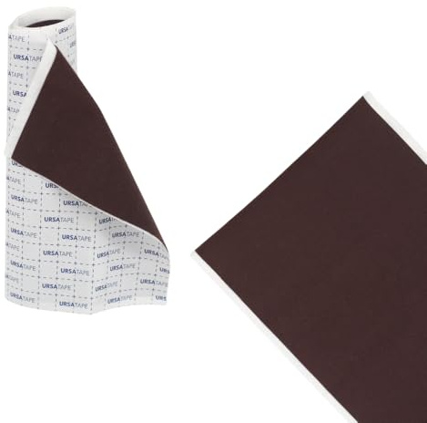 URSA Tape Rolls, Reusable & Hypoallergenic Stretchy Moleskin Rolls - Brown | For Blister Prevention, Calluses, Anti Chafing, Multi-Purpose Heavy Duty Tape for Fabric, Skin, Shoes, Made in the UK