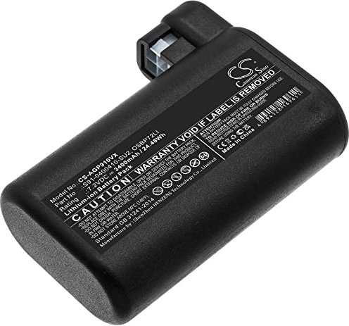 Cameron Sino Batteria di ricambio 3400 mAh per AEG 900258195, Electrolux Osiris, RX7-1-TM, RX8, RX8-1-4SWN, RX8-1-4WN, RX9, RX9-1-IBM, RX9-1-SGM, RX9-2-4ANM, RX9-2-4STN OSBP72LI