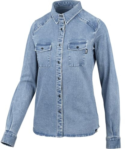 IXS Girls Langarmhemd Carve Digger Organic Denim Blau Gr. L