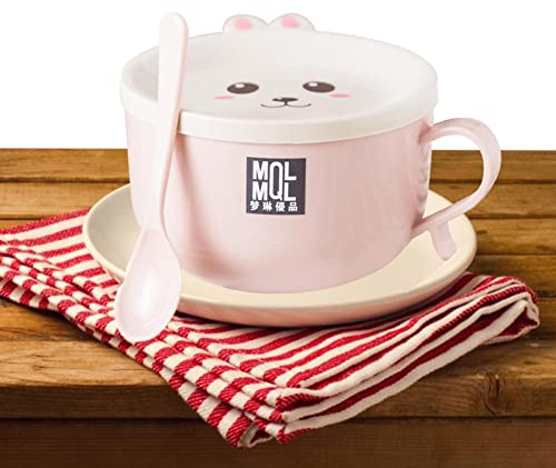 Fulenyi Noodle Bowl - Cartoon Ramen Noodle Bowl | Ramen Noodle Soup Bowl Microwave and Dishwasher Safe Chinese Dinnerware for Pho Udon Soba Zyt-UK