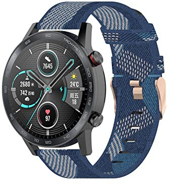 Tyogeephy Bracelet compatible avec Honor Watch GS 3i/GS3/GS PRO, bracelet de rechange léger en nylon tissé pour montre connectée Honor Watch GS 3i/GS3/GS PRO