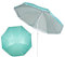 H HANSEL HOME Sombrilla Playa Inclinable de Acero Parasol Playa Plegable Protección Solar - 200cm, Turquesa