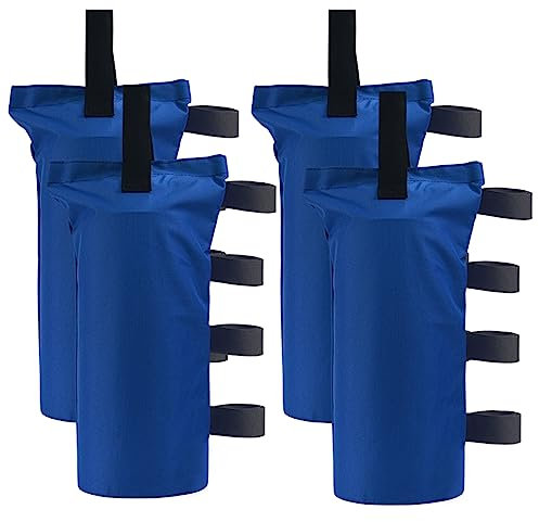 Joramoy Bolsas de peso resistentes para toldo (150 libras) para tienda de campaña desplegable con toldo, bolsas de arena para toldo instantáneo al aire libre, toldo de refugio solar o sombrilla de