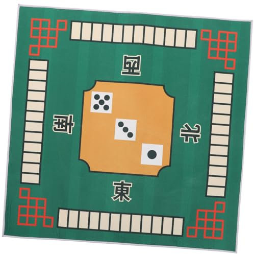 Toyvian Mahjong-Matte Tischmatte Grün Pokerspiel-reduktion Weiches Material Für Brettspiele