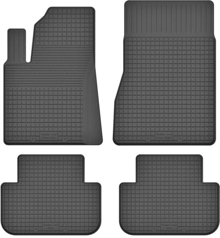 Gummimatten Gummi Fußmatten Satz für Tesla Model 3 (ab 2017) - Hoher Rand 15 mm