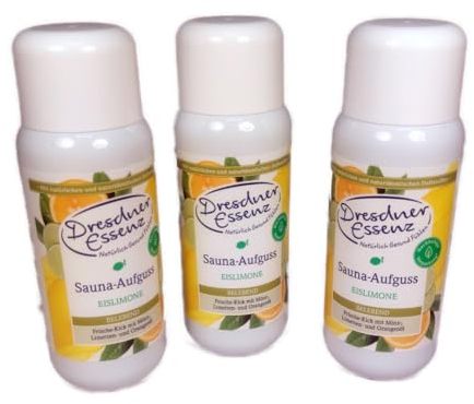 Dresdner Essenz Sauna Infusion Set of 3 Ice Lime 3 x 250 ml