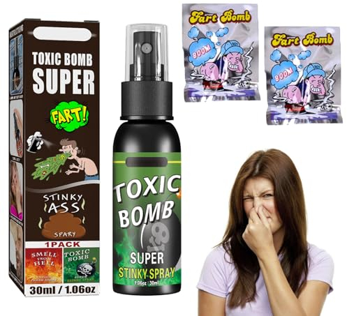 Cutiolly Stinkender Furz-Spray,Flüssiger Furz,Furzspray,Furzspray Prank Extrem,Furzspray Prank,Furz Streich Spray,Tricky Liquid Fart,Stinky Spray,Schrecklicher Geruch Spray Langanhaltender Geruch