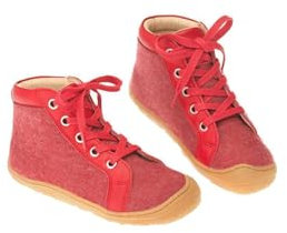 Disana, Schnürstiefel Wollfilz, bordeaux Gr. 24