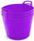 Neat Plastics 42L Flexi Tubs 3 Packs - Versatile Large Garden Tubs with Handles, Handy Builders Buckets Heavy Duty, Ideal Bath Bucket & Flexi Bucket, Durable Flexible Bucket for Home & Garden (Purple)