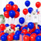 Unisun Luftballons Rot und Blau, 60Stück 12Zoll Ballons Matt Dunkel Blau Rot Latex Luftballon Frauen Männer Kinder Babyparty Geburtstag Hochzeit Jubiläum Abschlussfeier Verlobung Bachelor Deko