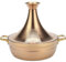 SHAIRMB Acier Inoxydable 304 Pot à Tajine Marocain, AntiadhéSif Marmite Marocaine avec 2 PoignéEs, Grande CuisinièRe Marocaine, Pot à Tajine Fait à La Main avec Couvercle en Forme,Rose Gold,26cm