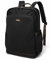 GOLF SUPAGS Laptop Rucksack Damen, Laptop Schulrucksack, Wasserdicht Casual Rücksack, Multifunktion Laptoptasche, passend für 15.6-Zoll-Notebooks (Schwarz)