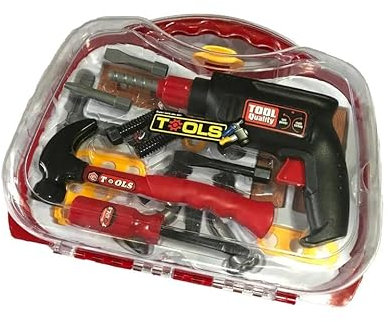 Kids Tool Set 22pc Builders Construction Workers Role Play Tools Kit Rotating Drill Toy Sets