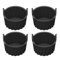 4 Pack Air Fryer Egg Poacher Cups – Premium Food Grade Ramekins for Air Fryer & Microwave, Durable Egg Poacher Moulds for Souffle, Muffins, Custard & Pudding Baking